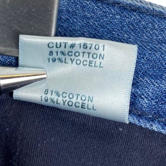 J BRAND Heather Hi Rise Slim Straight Cropped Denim Jeans Electric Dream US 30 - Picture 14 of 15